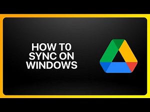 How To Sync Google Drive On Windows 2025! Tutorial