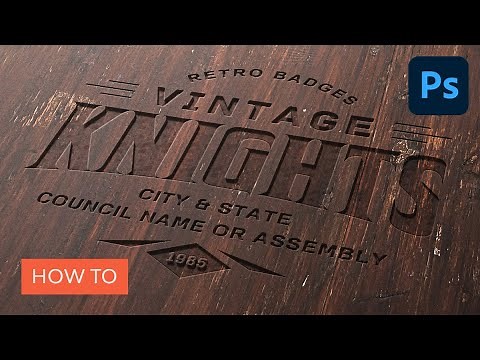 Create a Wood Engraved Logo Mockup in Photoshop | Photoshop Tutorial
