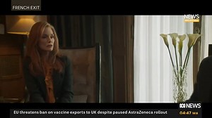 5.5K views · 62 reactions | French Exit is a film based on a Patrick deWitt's novel and follows a widowed New York socialite. "It's a really playful satirical look at the aristocratic life...Michelle Pfeiffer owns this film," says Zak Hepburn | News Breakfast | Facebook
