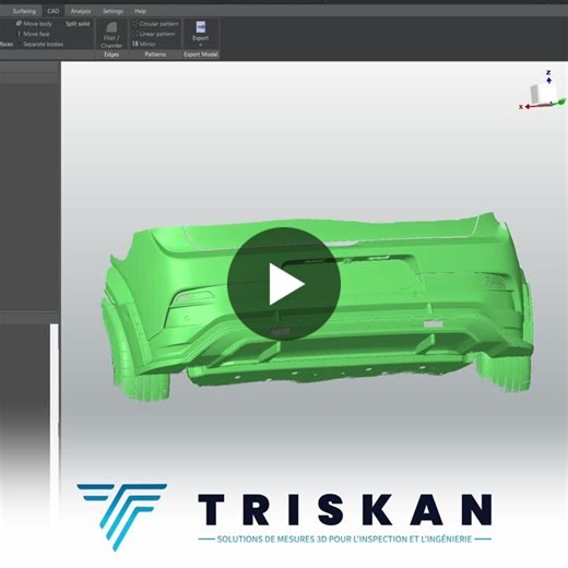 #scan3d #modélisation #carbone #automobile #course #triskan #scanology | Marc-Antoine H.