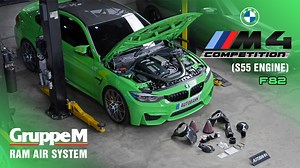 BMW M4 Competition (F82) ติดตั้งชุดกรองอากาศ GruppeM RAM Air Intake System for BMW M4 Compettition 🏎💨 ส่งตรงจากประเทศญี่ปุ่น 🇯🇵 วัสดุของตัวกรองทำจากคาร์บอนลวดลายสวยงามกันความร้อนสูง 🔥 ช่วยเพิ่มความสวยงามให้กับห้องเครื่อง ✨ นอกจากนี้ยังทำหน้าที่ช่วยเพิ่มการดูดอากาศเข้าเครื่องยนต์ได้ดีมากขึ้น 👍 ทำให้เครื่องยนต์มีแรงม้าที่เพิ่มขึ้นมามากถึง 11 ตัวโดยไม่ผ่านการจูนใดๆทั้งสิ้น 😎 มาพร้อมเสียงดูดอากาศที่เร้าใจทุกครั้งที่เหยียบคันเร่ง 💨 ใส่หูฟังกันให้พร้อม 🎧 แล้วไปรับชมคลิปวีดีโอนี้พร้อมกับเสียงด