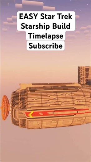 EASY Star Trek Starship Build Timelapse #minecraft #timelapse