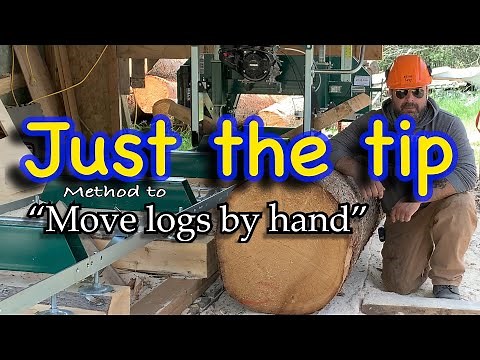 How to move heavy logs by hand