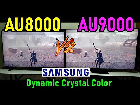 SAMSUNG AU8000 vs AU9000: Smart TVs 4K HDR Dynamic Crystal Color