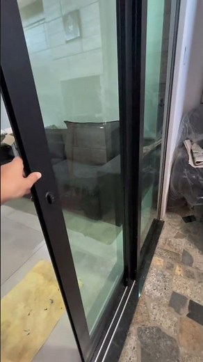Porta 3 folhas sequencial preta - Linha Suprema
