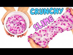 HOW TO MAKE CRUNCHY SLIME - SUPER EASY AND QUICK RECIPE