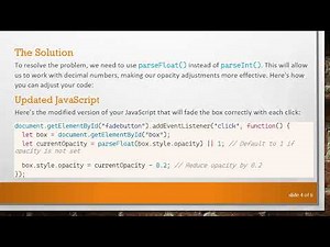 How to Continually Fade a Background Box with Each Button Click Using JavaScript