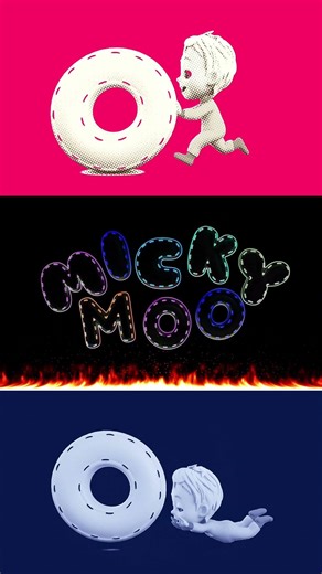 Micky moo super neon best logo effects | S-by klasky csupo effects |
