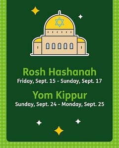 Humana’s committed to creating an environment where everyone can feel like they belong and bring their full selves to work, every day. So we encourage employees to learn about traditions different from their own to build respect and understanding. Rosh Hashanah and Yom Kippur, 2 of the Jewish High Holidays, are deeply spiritual and culturally meaningful times for observers. Learn more about Rosh Hashanah and Yom Kippur traditions—and things you can do to support your coworkers who observe them—a