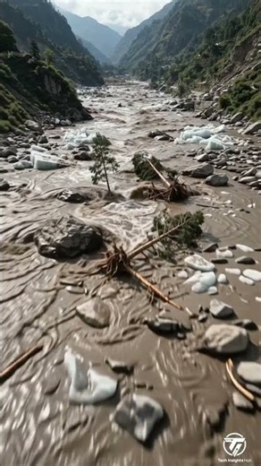 How a Glacier Collapse Triggered Nepal’s Flash Flood 🌊🏔️