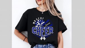 Personalized Cheer Mascot Shirt, Cheer T-shirt, Team Colors Cheer Squad Shirts, Megaphone Shirt,custom Cheer Shirt,cheer Mom With Name Shirt - Etsy