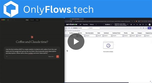 Open-Source ServiceNow MCP Server for Claude | OnlyFlows posted on the topic | LinkedIn