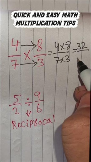 The Simplest Way to Divide Fractions 📝 #mathforbeginners #shorts
