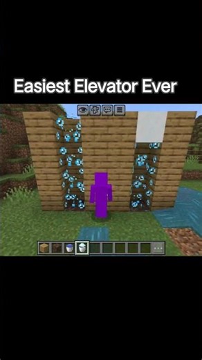 elevator in minecraft #minecraft
