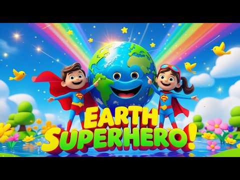 Earth Superhero Song for Kids 🌍 | Save Our Planet | Fun Earth Day Poem & Nursery Rhyme