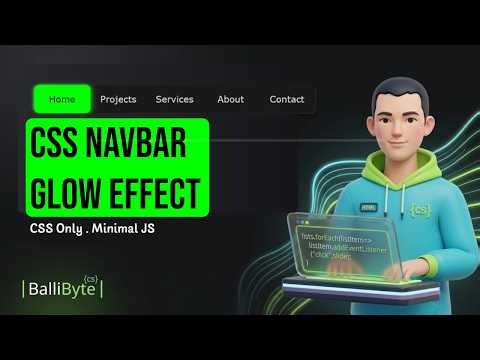 Animated Navbar with Sliding Highlight Effect | HTML , CSS & JS