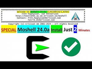Special Moshell Install || How to Install Moshell 24.0a #moshell #cygwin #install
