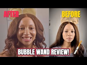 Conair Chemistry Bubble Wand Review + Demo | Curling a Kinky Straight Wig | 2025