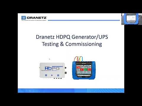 Dranetz HDPQ UPS & GEN TESTING