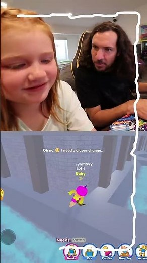 ROBLOX BABY JAiL!! Adley takes Dad's cookies while he's not looking in Twilight Daycare #Shorts