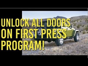 Program Your Wrangler: Unlock All Doors on First Press