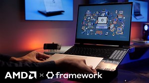 Introducing the Framework 16 AMD Advantage laptop featuring AMD Ryzen and Radeon! 👋 Learn about the innovation, revolutionary design, and partnership between AMD and Framework that brought this laptop to life! https://bit.ly/44MvPkE | AMD Ryzen and Radeon