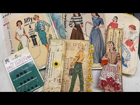 Unique ways to use #sewingpatterns in your #junkjournal I Paper Dolls I Beginner Friendly #tbt