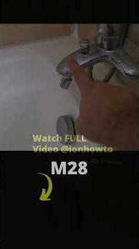 Faucet Adapter M28 to M25 and Flexible Arm Faucet Adapter Installation in Bathtub Part 3