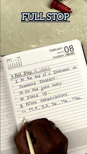 Where to Use a Full Stop | Simple English Grammar Tips #grammarcourse #functionalenglish