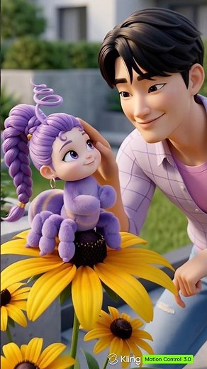 Jinu Finds Rumi Bee 🐝💜 Made in Kling 3.0 🎬 #Rumi #Jinu #KlingAI #Kling3 #KlingMotionControl3