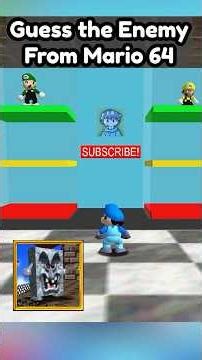 Guess The Enemy Quiz Mario 64 Whomp #mario64 #mario