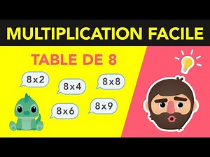 Table de 8 : Jeu interactif pour mémoriser facilement les tables de multiplication !