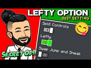 USE OF LEFTY OPTION IN MINECRAFT | MCPE SETTING GUIDE