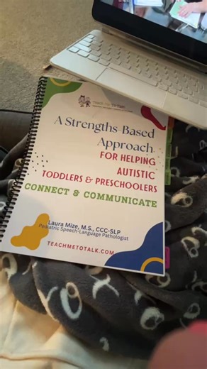 👍Today’s CEU: “A Strengths-Based Approach for Helping Autistic Toddlers and Preschoolers Connect and Communicate.” 🫶🏼We are DEDICATED￼ to continue improving our practice to do better for families we serve. This class is very helpful for facilitation of a strengths-based approach to therapy for ALL of our children. We can’t wait to implement newly learned techniques this week!! | Not Just Words, Mobile SLP