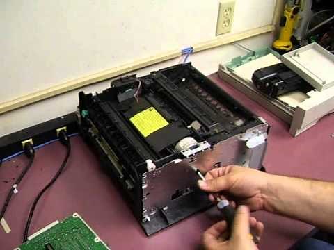 Replacing the motor drive gear in a HP Laserjet 4P printer