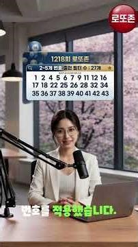 로또 1218회 분석 완료! AI 프롬프트 복사해서 당첨 번호 생성하세요 🤖 #로또분석 #로또존 #로또당첨번호