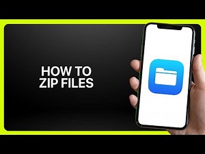 How To Zip Files In iPhone Files App 2025! Tutorial