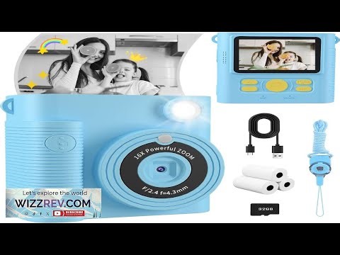 Instant Print Camera for Kids 1080P HD Kids Digital Cameras Instant Print