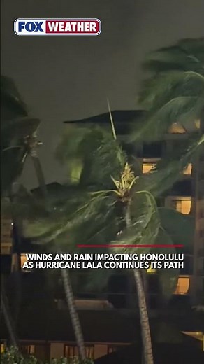 Gusty Winds Slam Honolulu as Hurricane Lala Continues its Path