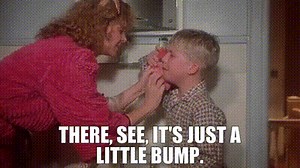 There, see, it's just a little bump.