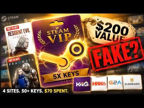Which Random Steam Key Site is the Biggest Scam? (Testing 4 Sites)