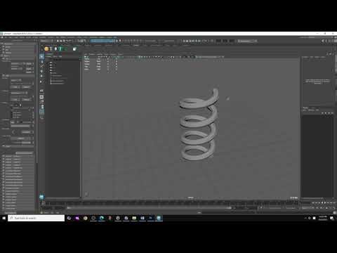 Spring Modeling & Rigging in Maya