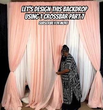 Let’s Design this backdrop using 1 crossbar part 7