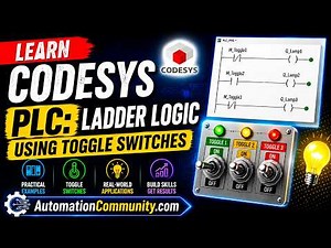 Learn CODESYS PLC: Ladder Logic Using Toggle Switches