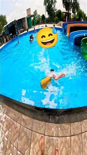 bella ciao fun in water park👈 pov 🏃💨