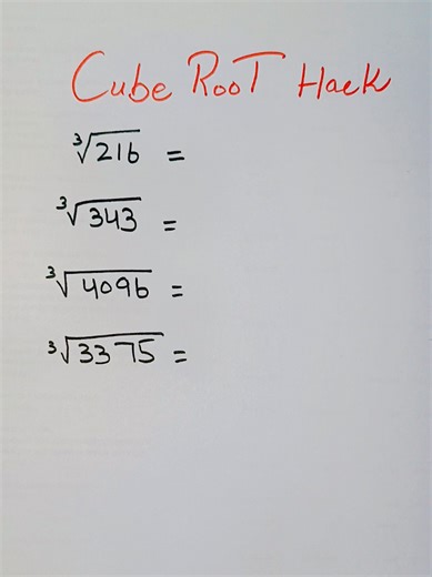Mathematics Cube Root Hack for Easy Learning