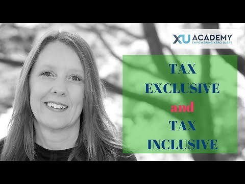 What's the difference between Tax Exclusive and Tax Inclusive in Xero