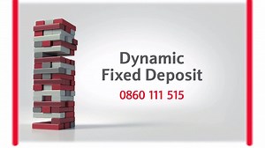 Our new Dynamic Fixed Deposit allows you to take out a portion of your money without affecting the interest rate. Like this tower that will balance even after removing key layers. Terms and conditions apply. | Absa South Africa