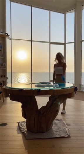 This Table Looks Like the Ocean Sky! 😱