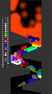 Lava Flood - Survival Worm Race (Algodoo)